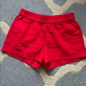 Red Jcrew shorts